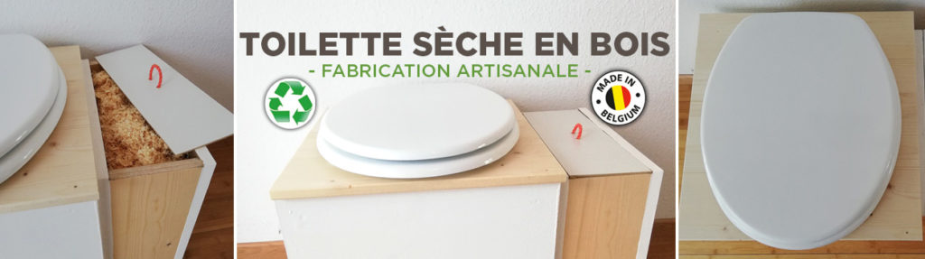 Toilette sèche d’intérieur en bois