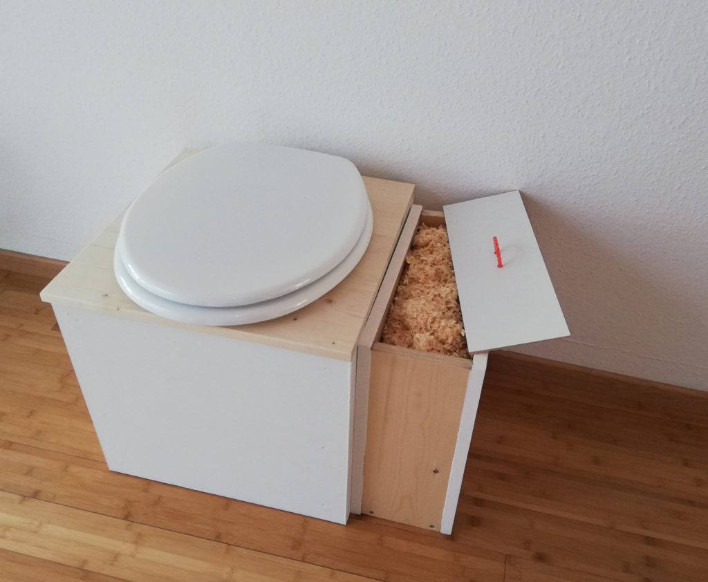Toilette sèche d’intérieur en bois Belgique